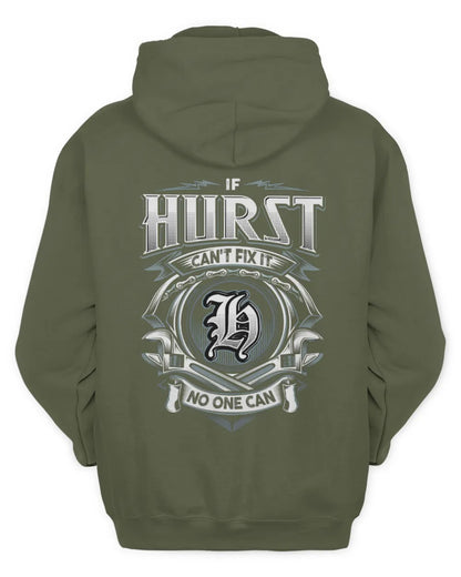 HURST AP81-K4-626 - Personalized Ahmed Quote Apparel “If Ahmed Can't Fix It, No One Can” - Unisex Hoodie - Military Green