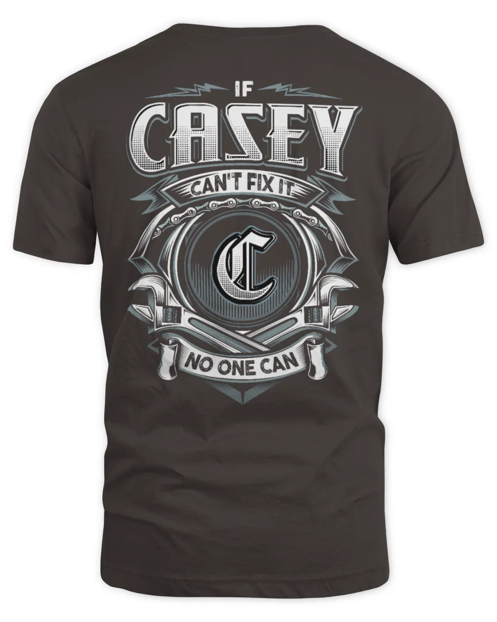 CASEY AP81-K4-626 - Personalized Ahmed Quote Apparel “If Ahmed Can't Fix It, No One Can” - Unisex Standard T-Shirt - Dark Chocolate