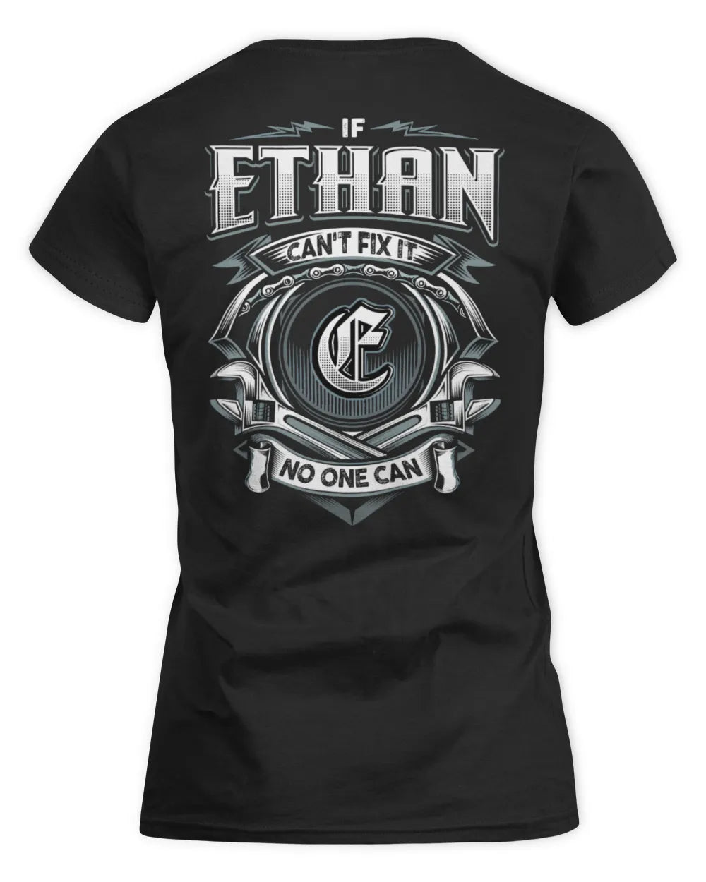 ETHAN AP81-K4-626 - Personalized Ahmed Quote Apparel “If Ahmed Can't Fix It, No One Can” - Women's Standard T-Shirt - Black
