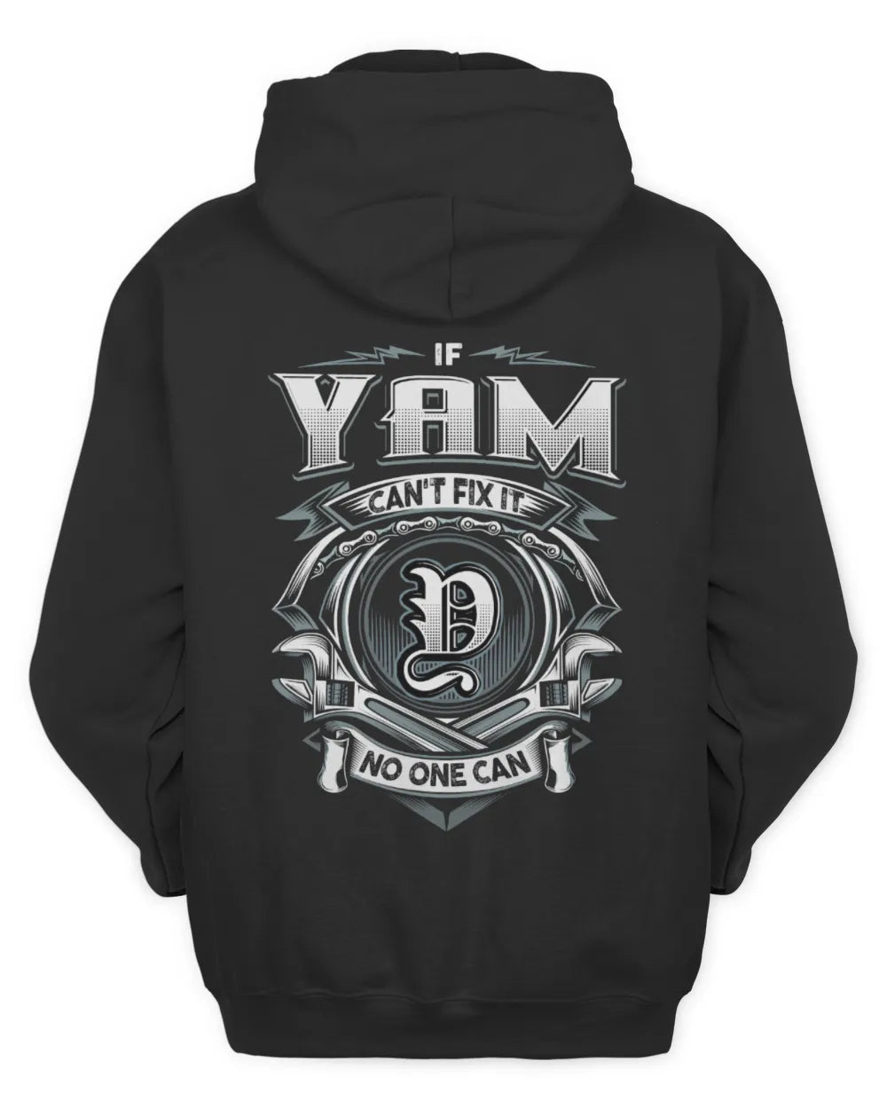 YAM AP81-K4-626 - Personalized Ahmed Quote Apparel “If Ahmed Can't Fix It, No One Can” - Unisex Hoodie - Black