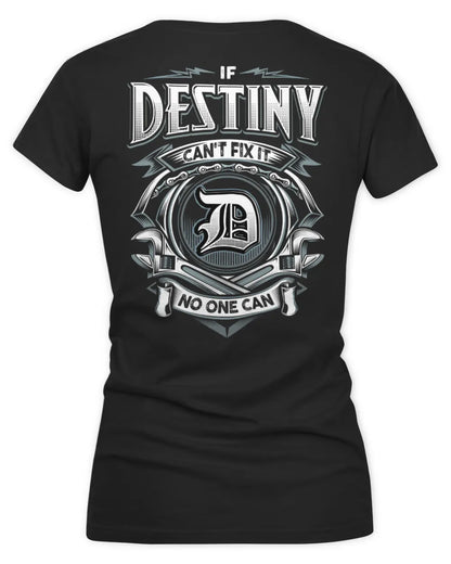 DESTINY AP81-K4-626 - Personalized Ahmed Quote Apparel “If Ahmed Can't Fix It, No One Can” - Women's V-Neck T-Shirt - Black
