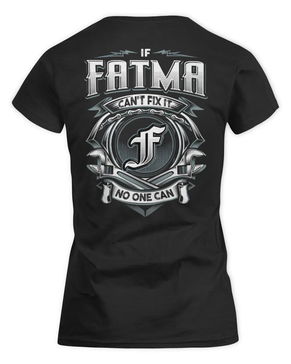 FATMA AP81-K4-626 - Personalized Ahmed Quote Apparel “If Ahmed Can't Fix It, No One Can” - Women's Standard T-Shirt - Black