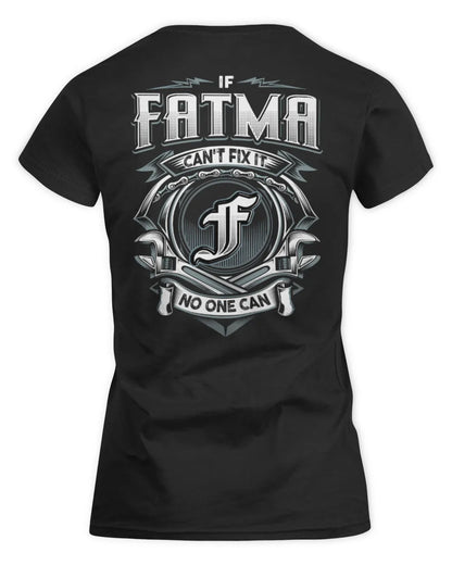 FATMA AP81-K4-626 - Personalized Ahmed Quote Apparel “If Ahmed Can't Fix It, No One Can” - Women's Standard T-Shirt - Black