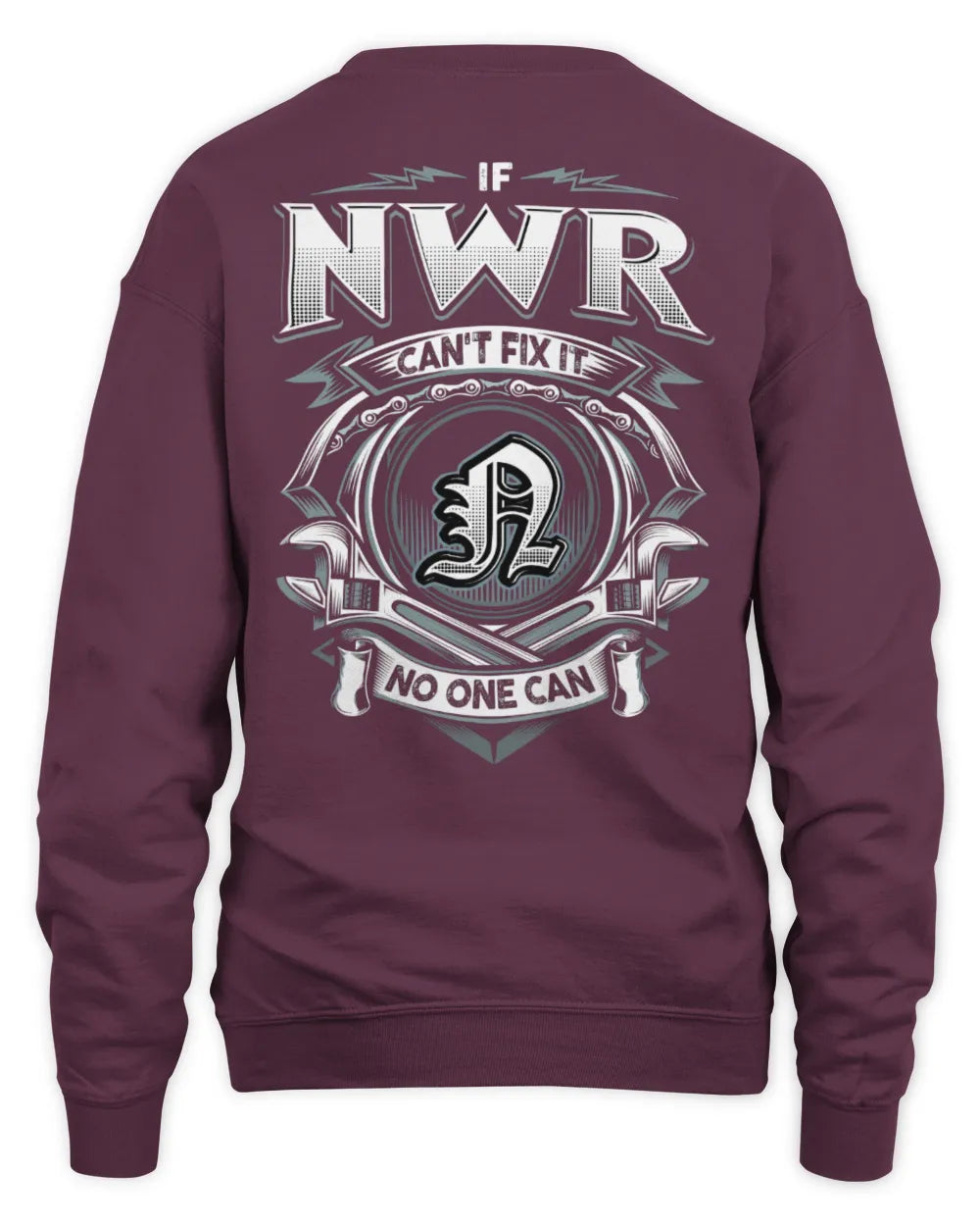 NWR AP81-K4-626 - Personalized Ahmed Quote Apparel “If Ahmed Can't Fix It, No One Can” - Unisex Sweatshirt - Maroon
