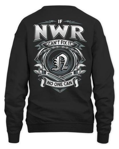 NWR AP81-K4-626 - Personalized Ahmed Quote Apparel “If Ahmed Can't Fix It, No One Can” - Unisex Sweatshirt - Black