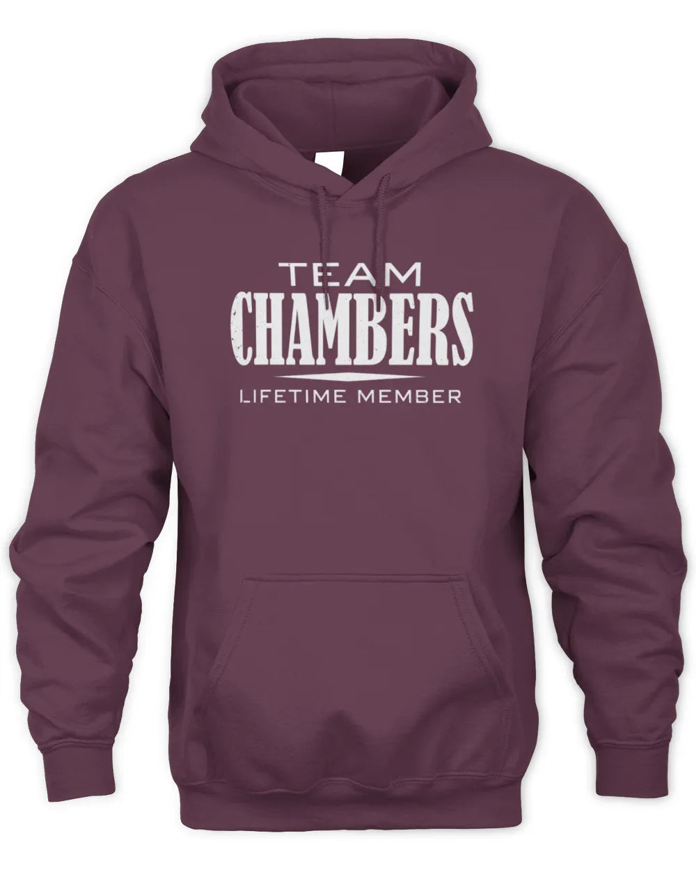 CHAMBERS BL62-K4-128 - Personalized “Team NAME Lifetime Member” - Unisex Hoodie - Maroon