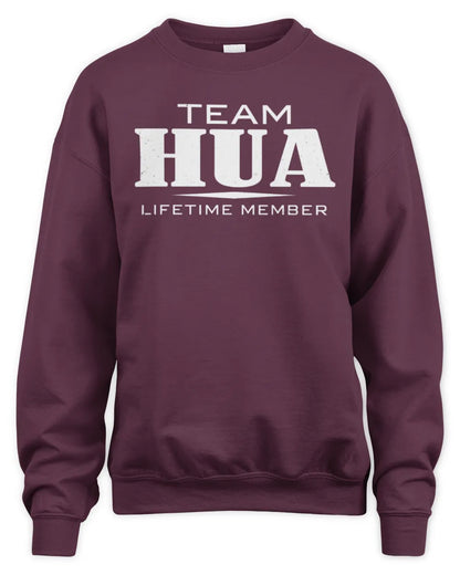 HUA BL62-K4-128 - Personalized “Team NAME Lifetime Member” - Unisex Sweatshirt - Maroon