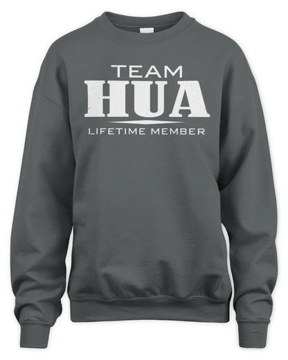 HUA BL62-K4-128 - Personalized “Team NAME Lifetime Member” - Unisex Sweatshirt - Charcoal