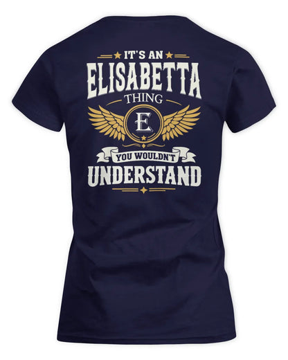 ELISABETTA KT06-M008 It’s a [NAME] Thing – You Wouldn’t Understand | Personalized Vintage T-Shirt - Women's Standard T-Shirt - Navy