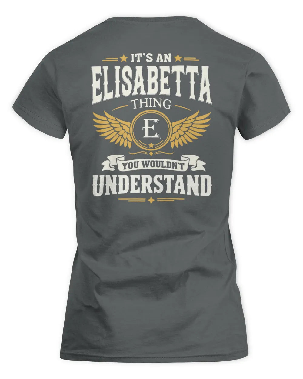 ELISABETTA KT06-M008 It’s a [NAME] Thing – You Wouldn’t Understand | Personalized Vintage T-Shirt - Women's Standard T-Shirt - Charcoal