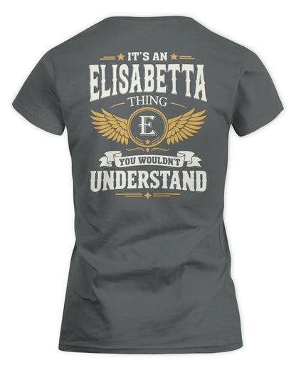 ELISABETTA KT06-M008 It’s a [NAME] Thing – You Wouldn’t Understand | Personalized Vintage T-Shirt - Women's Standard T-Shirt - Charcoal