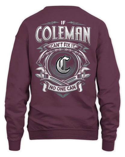 COLEMAN AP81-K4-626 - Personalized Ahmed Quote Apparel “If Ahmed Can't Fix It, No One Can” - Unisex Sweatshirt - Maroon