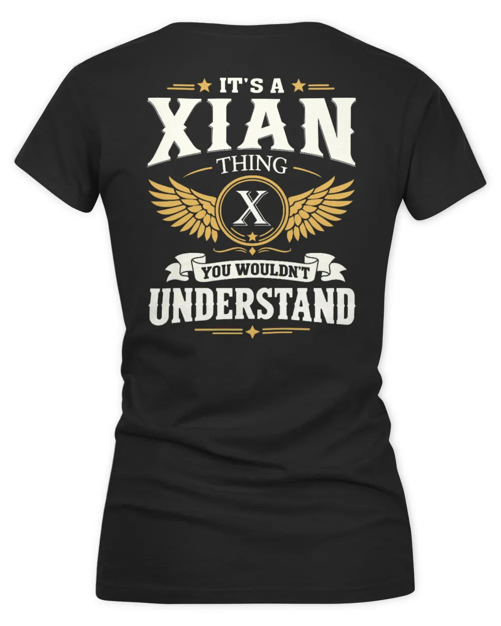 XIAN KT06-M008 It’s a [NAME] Thing – You Wouldn’t Understand | Personalized Vintage T-Shirt - Women's V-Neck T-Shirt - Black