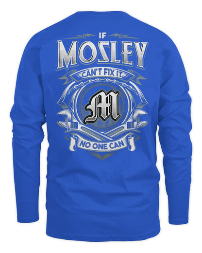 MOSLEY AP81-K4-626 - Personalized Ahmed Quote Apparel “If Ahmed Can't Fix It, No One Can” - Men's Long Sleeved T-Shirt - Royal
