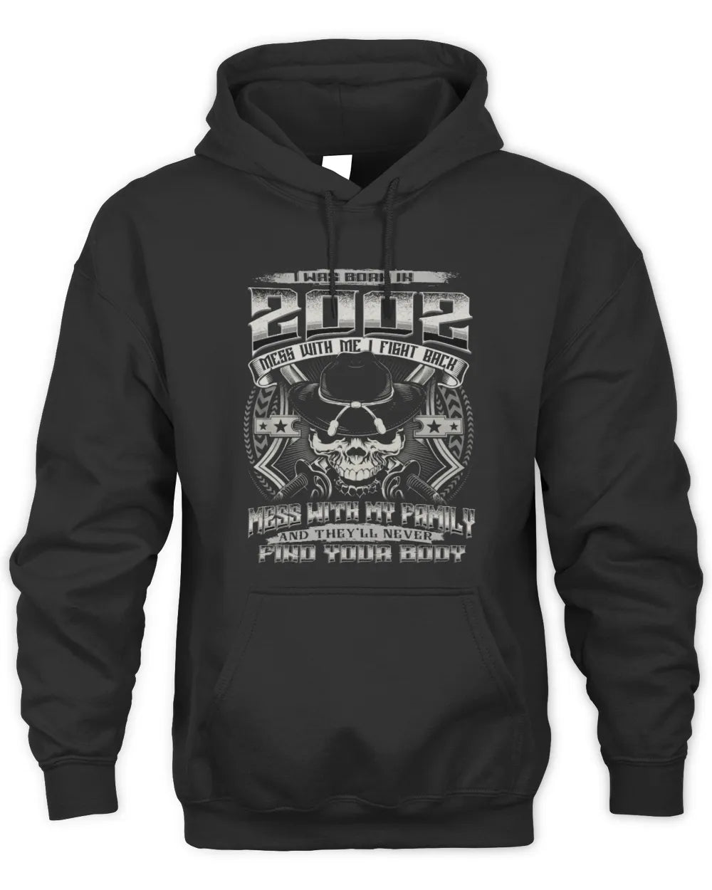 2002 HH89-K2 – Protective Family Quote T-Shirt - Unisex Hoodie - Black