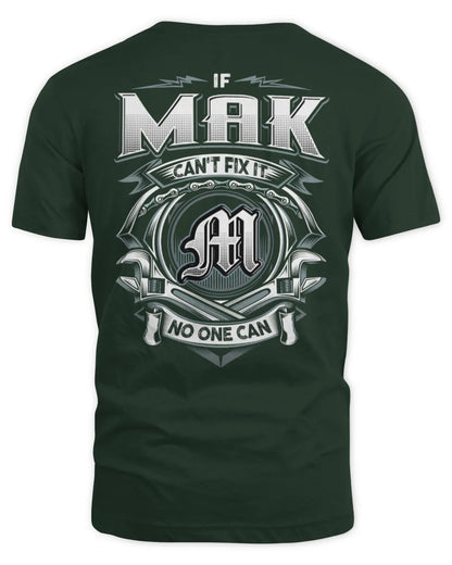MAK AP81-K4-626 - Personalized Ahmed Quote Apparel “If Ahmed Can't Fix It, No One Can” - Unisex Standard T-Shirt - Forest Green