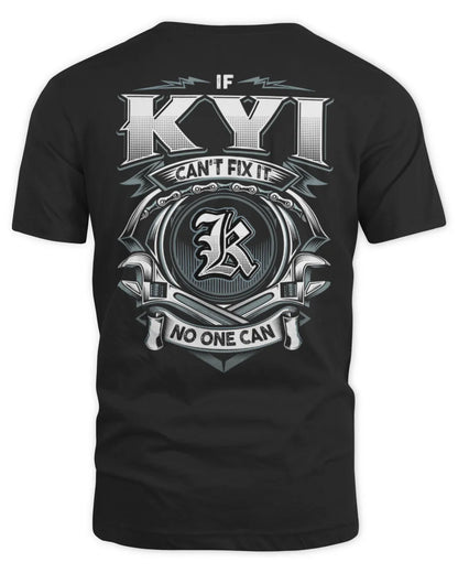 KYI AP81-K4-626 - Personalized Ahmed Quote Apparel “If Ahmed Can't Fix It, No One Can” - Unisex Standard T-Shirt - Black