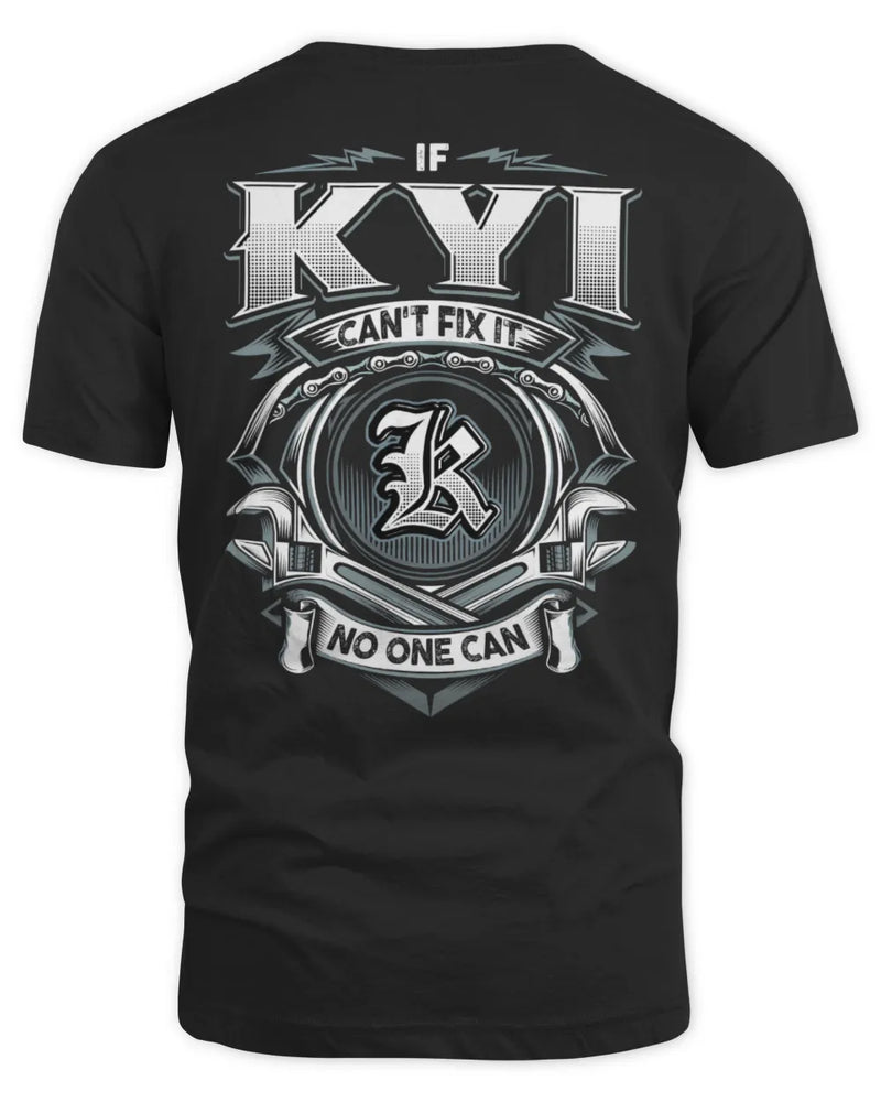 KYI AP81-K4-626 - Personalized Ahmed Quote Apparel “If Ahmed Can't Fix It, No One Can” - Unisex Standard T-Shirt - Black
