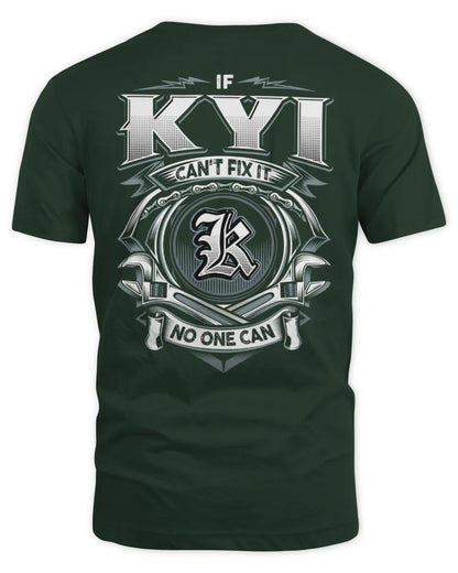 KYI AP81-K4-626 - Personalized Ahmed Quote Apparel “If Ahmed Can't Fix It, No One Can” - Unisex Standard T-Shirt - Forest Green