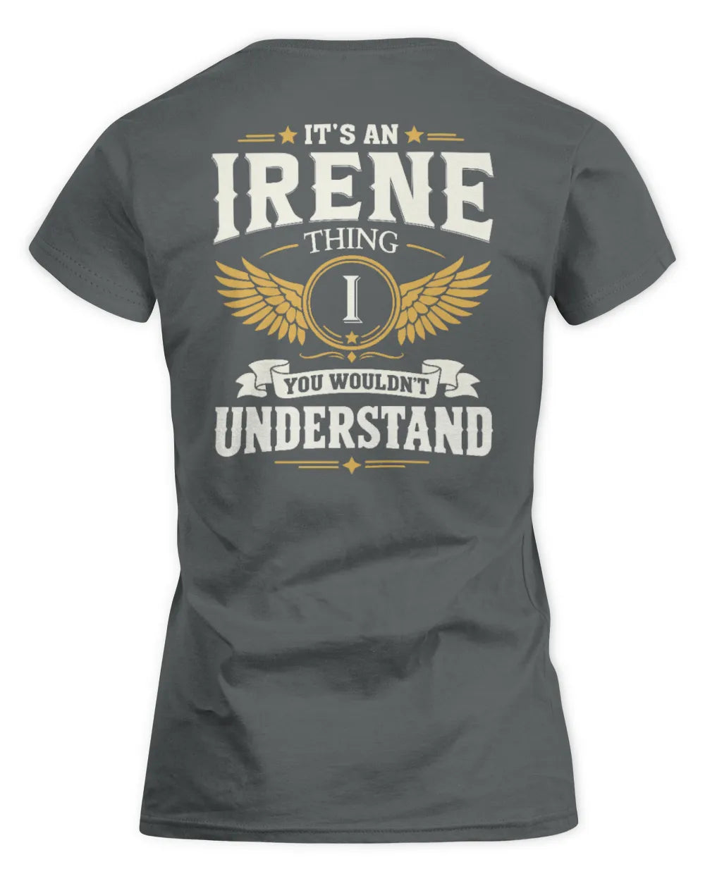 IRENE KT06-M008 It’s a [NAME] Thing – You Wouldn’t Understand | Personalized Vintage T-Shirt - Women's Standard T-Shirt - Charcoal