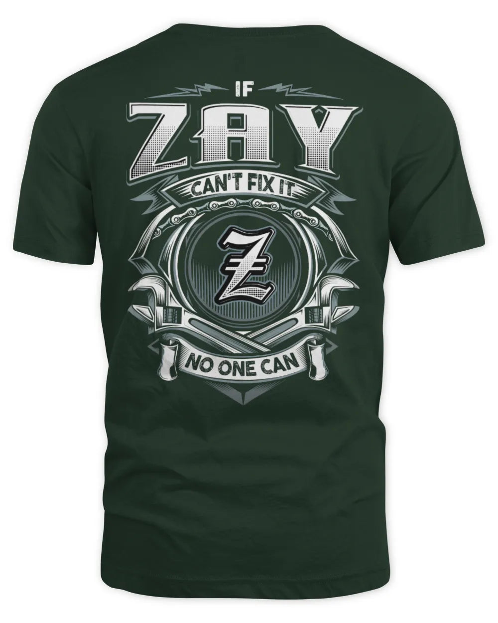 ZAY AP81-K4-626 - Personalized Ahmed Quote Apparel “If Ahmed Can't Fix It, No One Can” - Unisex Standard T-Shirt - Forest Green