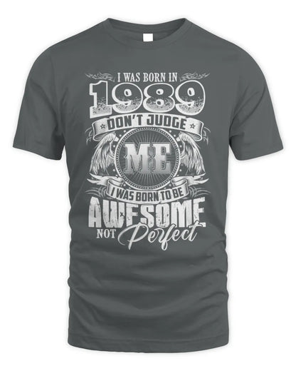 1989 HH89-K2 – Awesome Birth Year Quote T-Shirt - Unisex Standard T-Shirt - Charcoal