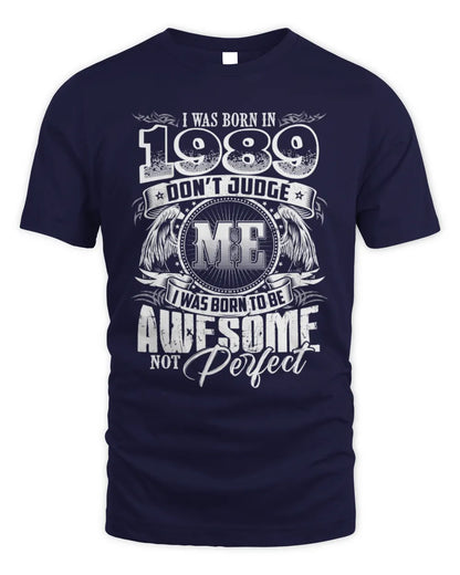 1989 HH89-K2 – Awesome Birth Year Quote T-Shirt - Unisex Standard T-Shirt - Navy