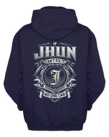 JHUN AP81-K4-626 - Personalized Ahmed Quote Apparel “If Ahmed Can't Fix It, No One Can” - Unisex Hoodie - Navy