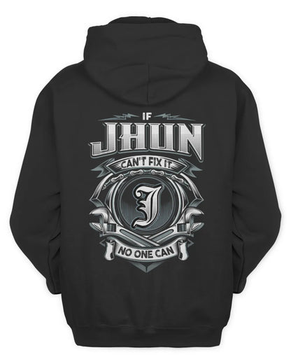 JHUN AP81-K4-626 - Personalized Ahmed Quote Apparel “If Ahmed Can't Fix It, No One Can” - Unisex Hoodie - Black