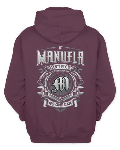 MANUELA AP81-K4-626 - Personalized Ahmed Quote Apparel “If Ahmed Can't Fix It, No One Can” - Unisex Hoodie - Maroon