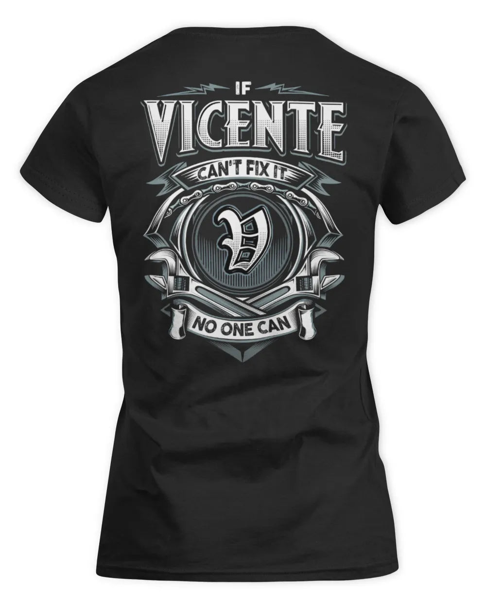 VICENTE AP81-K4-626 - Personalized Ahmed Quote Apparel “If Ahmed Can't Fix It, No One Can” - Women's Standard T-Shirt - Black