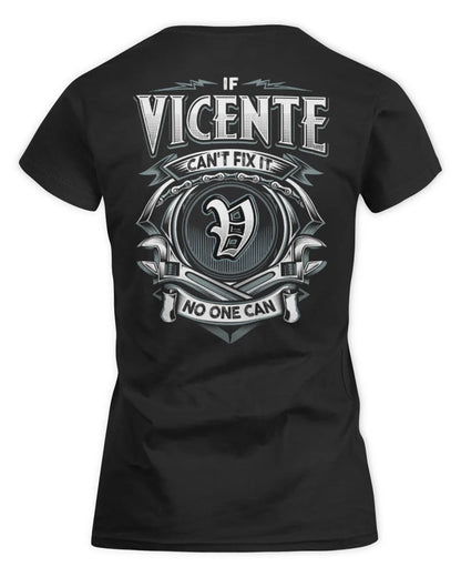 VICENTE AP81-K4-626 - Personalized Ahmed Quote Apparel “If Ahmed Can't Fix It, No One Can” - Women's Standard T-Shirt - Black