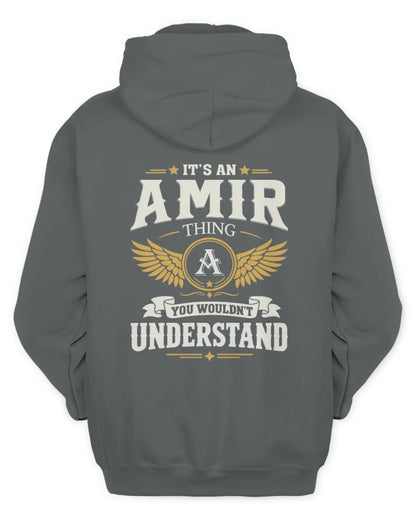 AMIR KT06-M008 It’s a [NAME] Thing – You Wouldn’t Understand | Personalized Vintage T-Shirt - Unisex Hoodie - Charcoal