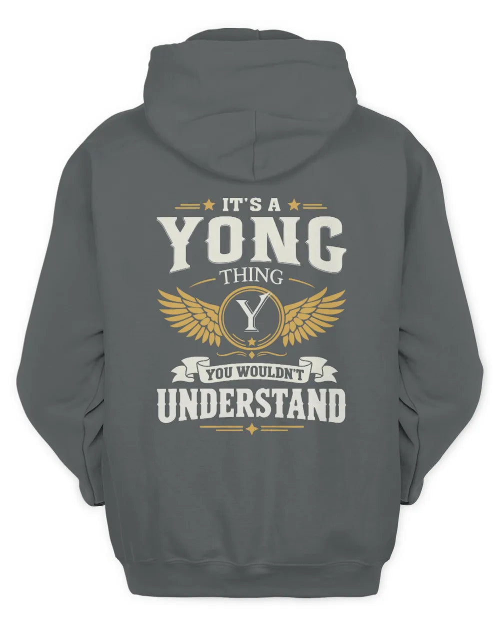 YONG KT06-M008 It’s a [NAME] Thing – You Wouldn’t Understand | Personalized Vintage T-Shirt - Unisex Hoodie - Charcoal