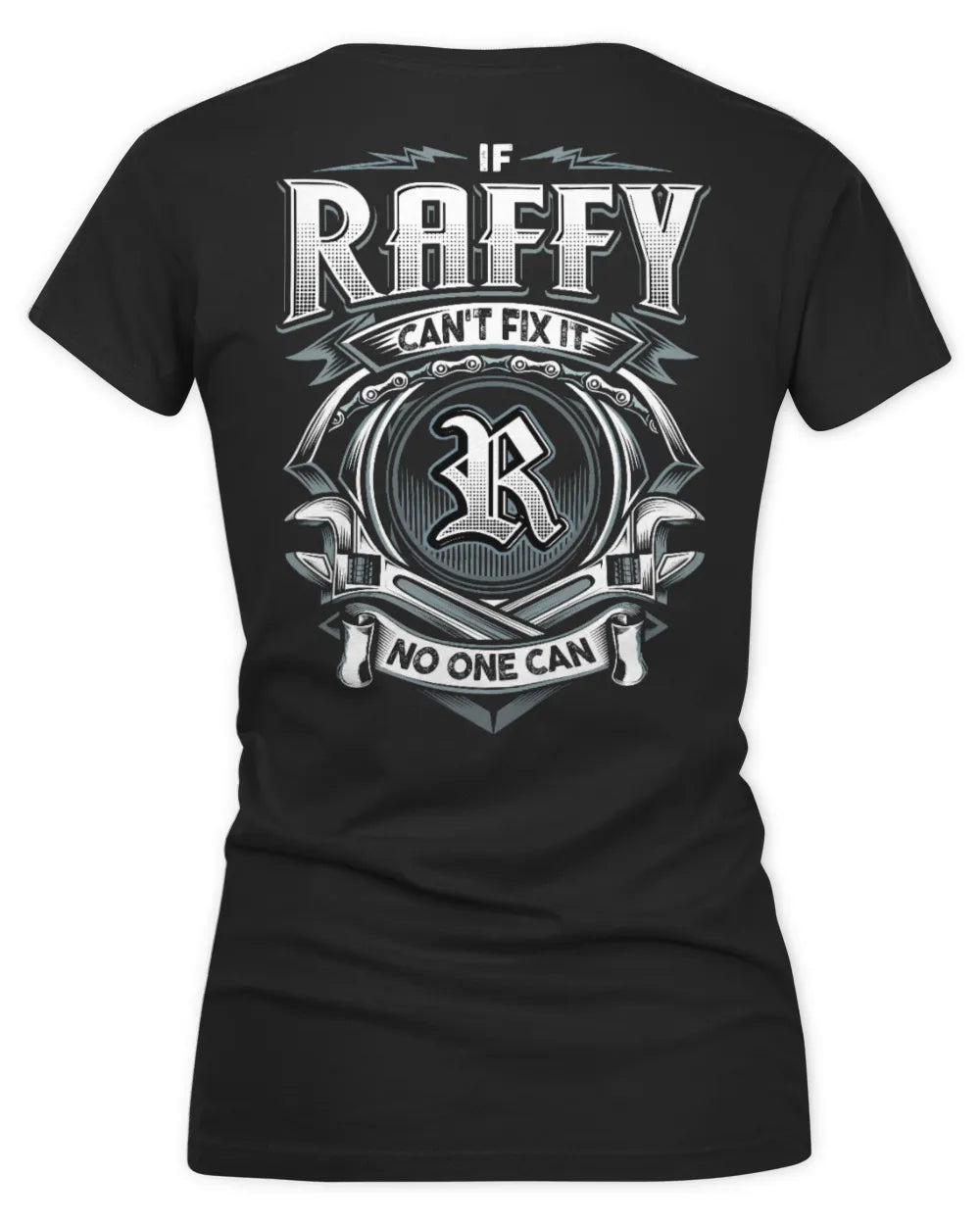 RAFFY AP81-K4-626 - Personalized Ahmed Quote Apparel “If Ahmed Can't Fix It, No One Can” - Women's V-Neck T-Shirt - Black
