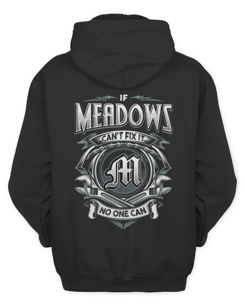 MEADOWS AP81-K4-626 - Personalized Ahmed Quote Apparel “If Ahmed Can't Fix It, No One Can” - Unisex Hoodie - Black