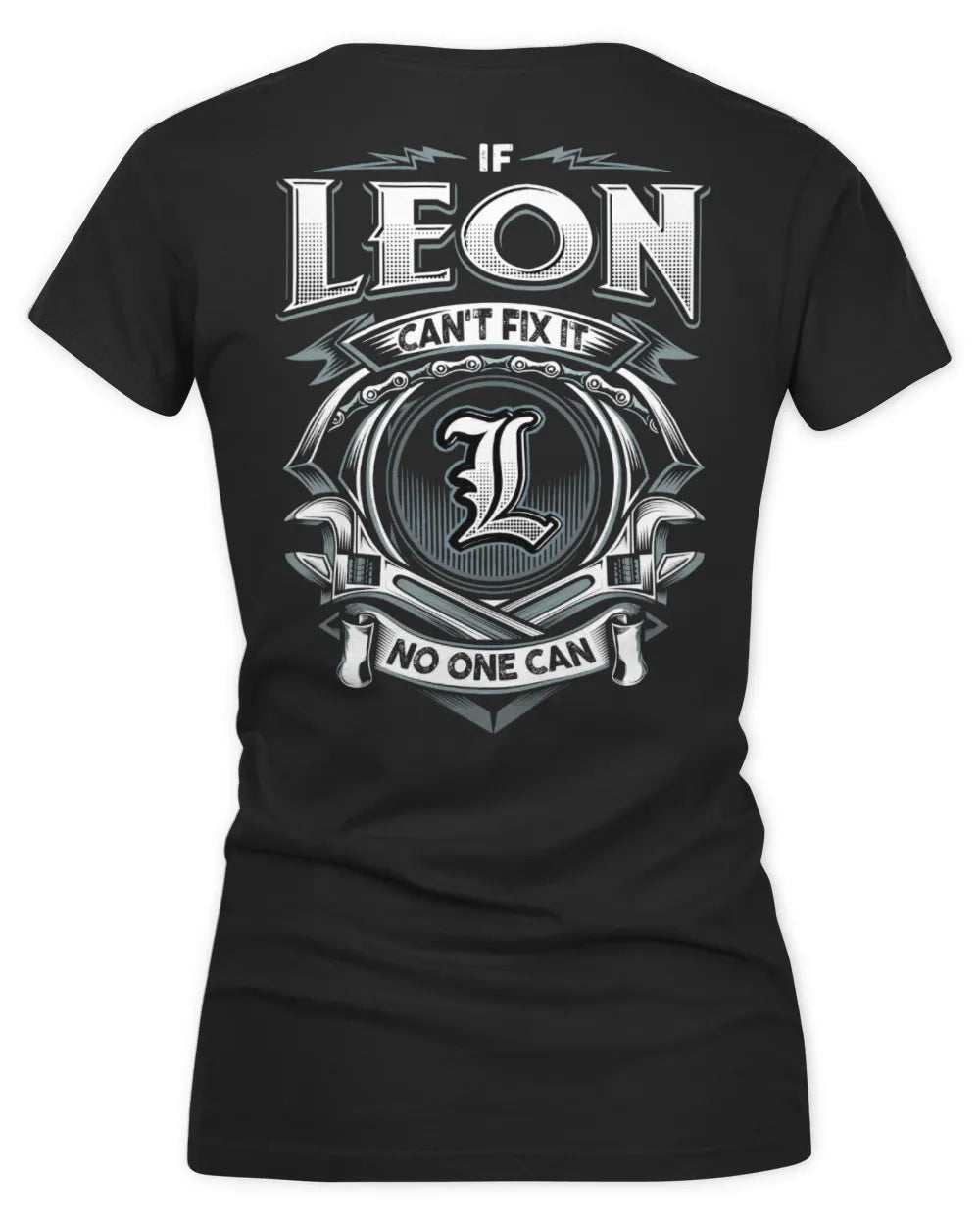 LEON AP81-K4-626 - Personalized Ahmed Quote Apparel “If Ahmed Can't Fix It, No One Can” - Women's V-Neck T-Shirt - Black