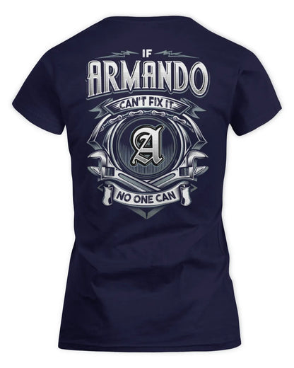 ARMANDO AP81-K4-626 - Personalized Ahmed Quote Apparel “If Ahmed Can't Fix It, No One Can” - Women's Standard T-Shirt - Navy