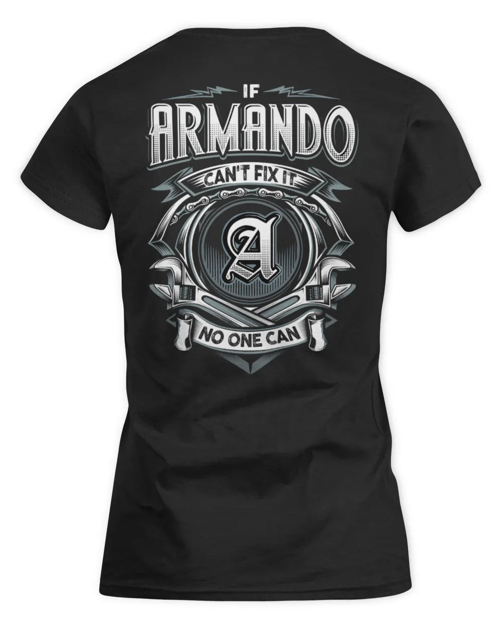 ARMANDO AP81-K4-626 - Personalized Ahmed Quote Apparel “If Ahmed Can't Fix It, No One Can” - Women's Standard T-Shirt - Black