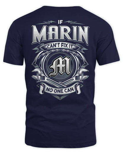 MARIN AP81-K4-626 - Personalized Ahmed Quote Apparel “If Ahmed Can't Fix It, No One Can” - Unisex Standard T-Shirt - Navy