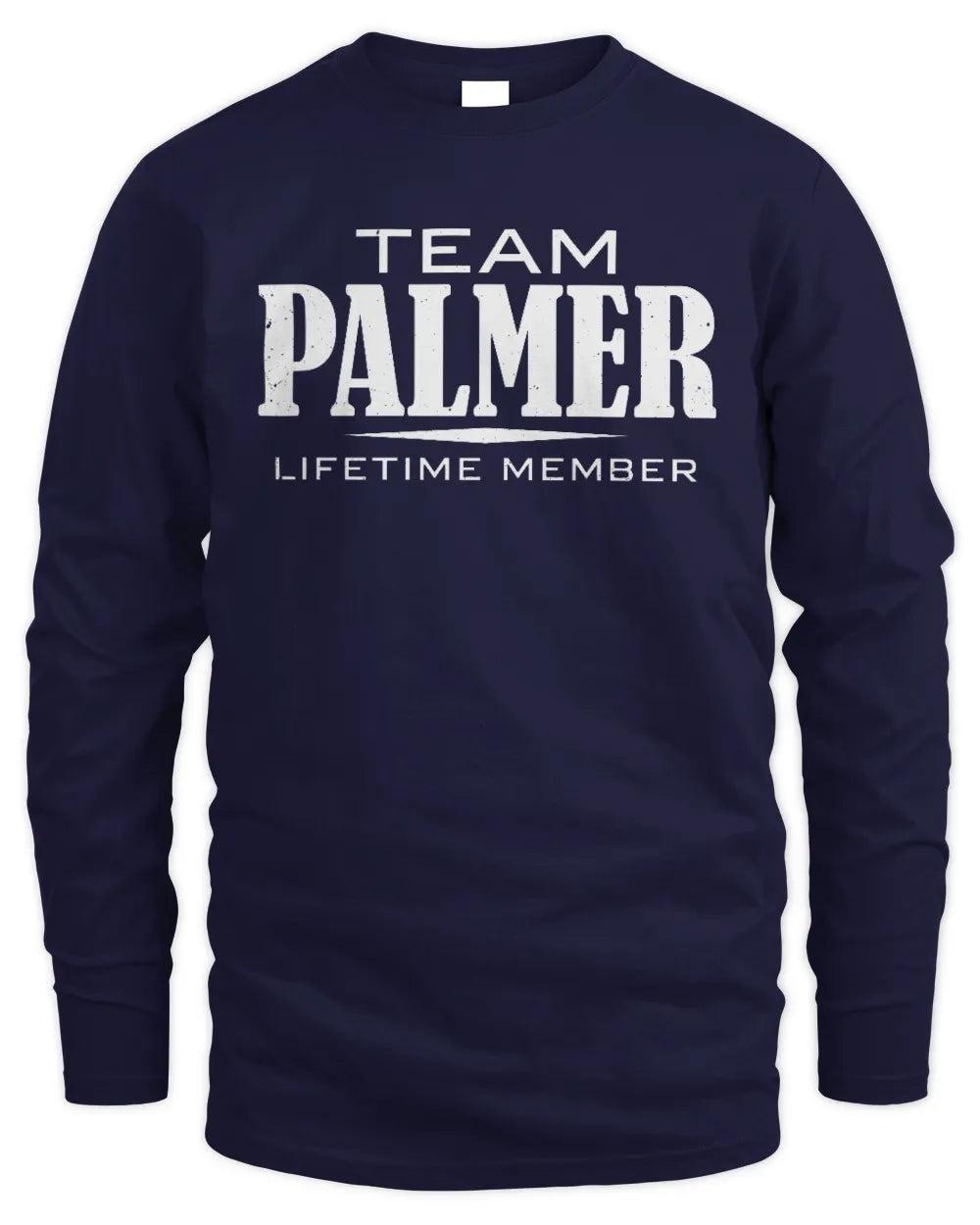 PALMER BL62-K4-128 - Personalized “Team NAME Lifetime Member” - Men's Long Sleeved T-Shirt - Navy