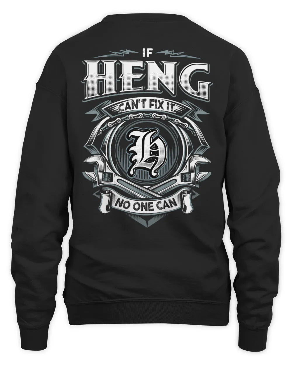 HENG AP81-K4-626 - Personalized Ahmed Quote Apparel “If Ahmed Can't Fix It, No One Can” - Unisex Sweatshirt - Black