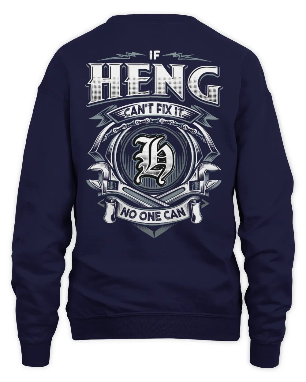 HENG AP81-K4-626 - Personalized Ahmed Quote Apparel “If Ahmed Can't Fix It, No One Can” - Unisex Sweatshirt - Navy
