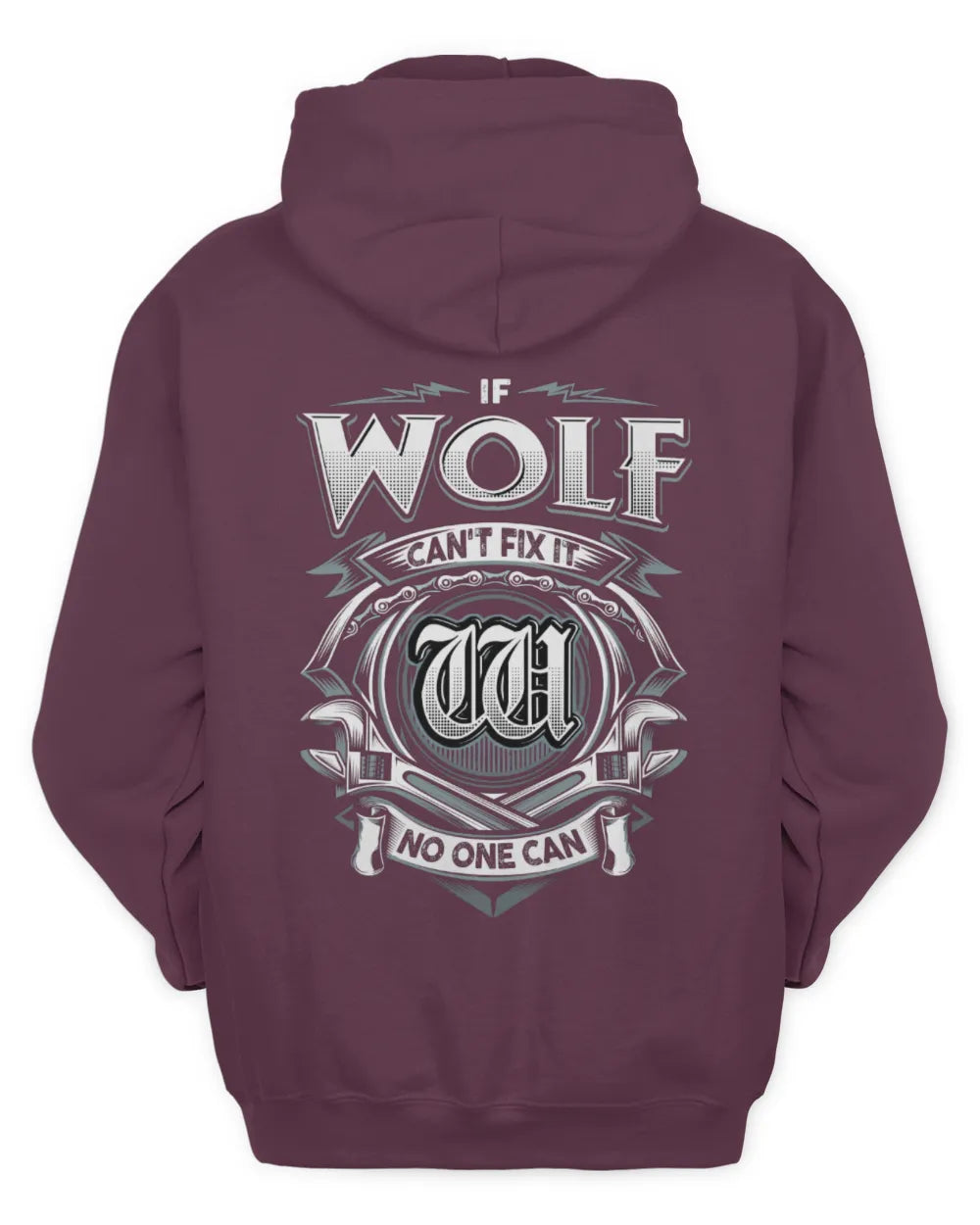 WOLF AP81-K4-626 - Personalized Ahmed Quote Apparel “If Ahmed Can't Fix It, No One Can” - Unisex Hoodie - Maroon