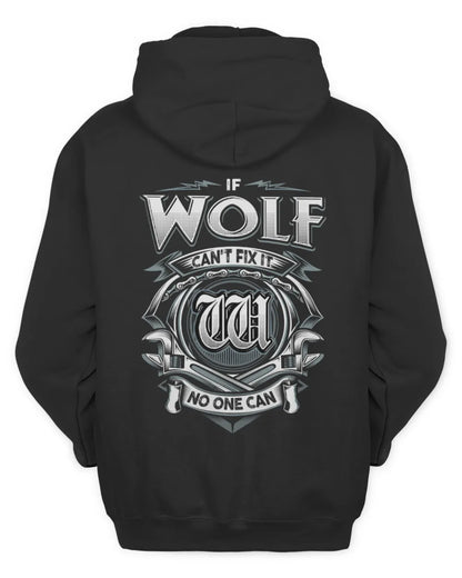 WOLF AP81-K4-626 - Personalized Ahmed Quote Apparel “If Ahmed Can't Fix It, No One Can” - Unisex Hoodie - Black