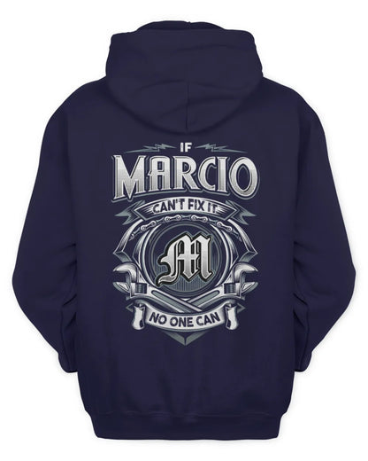 MARCIO AP81-K4-626 - Personalized Ahmed Quote Apparel “If Ahmed Can't Fix It, No One Can” - Unisex Hoodie - Navy