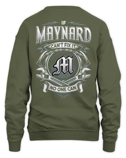 MAYNARD AP81-K4-626 - Personalized Ahmed Quote Apparel “If Ahmed Can't Fix It, No One Can” - Unisex Sweatshirt - Military Green