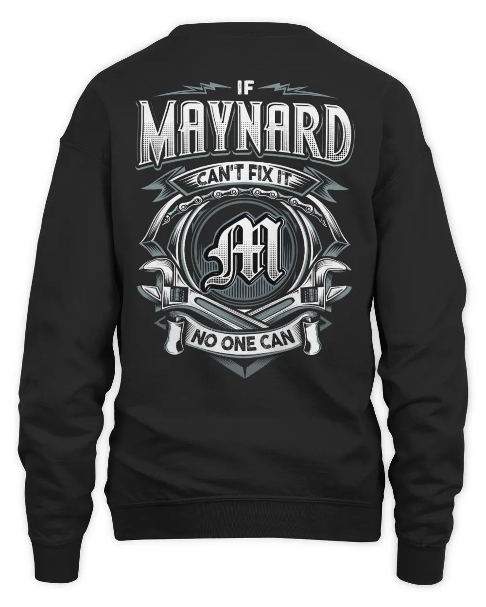 MAYNARD AP81-K4-626 - Personalized Ahmed Quote Apparel “If Ahmed Can't Fix It, No One Can” - Unisex Sweatshirt - Black