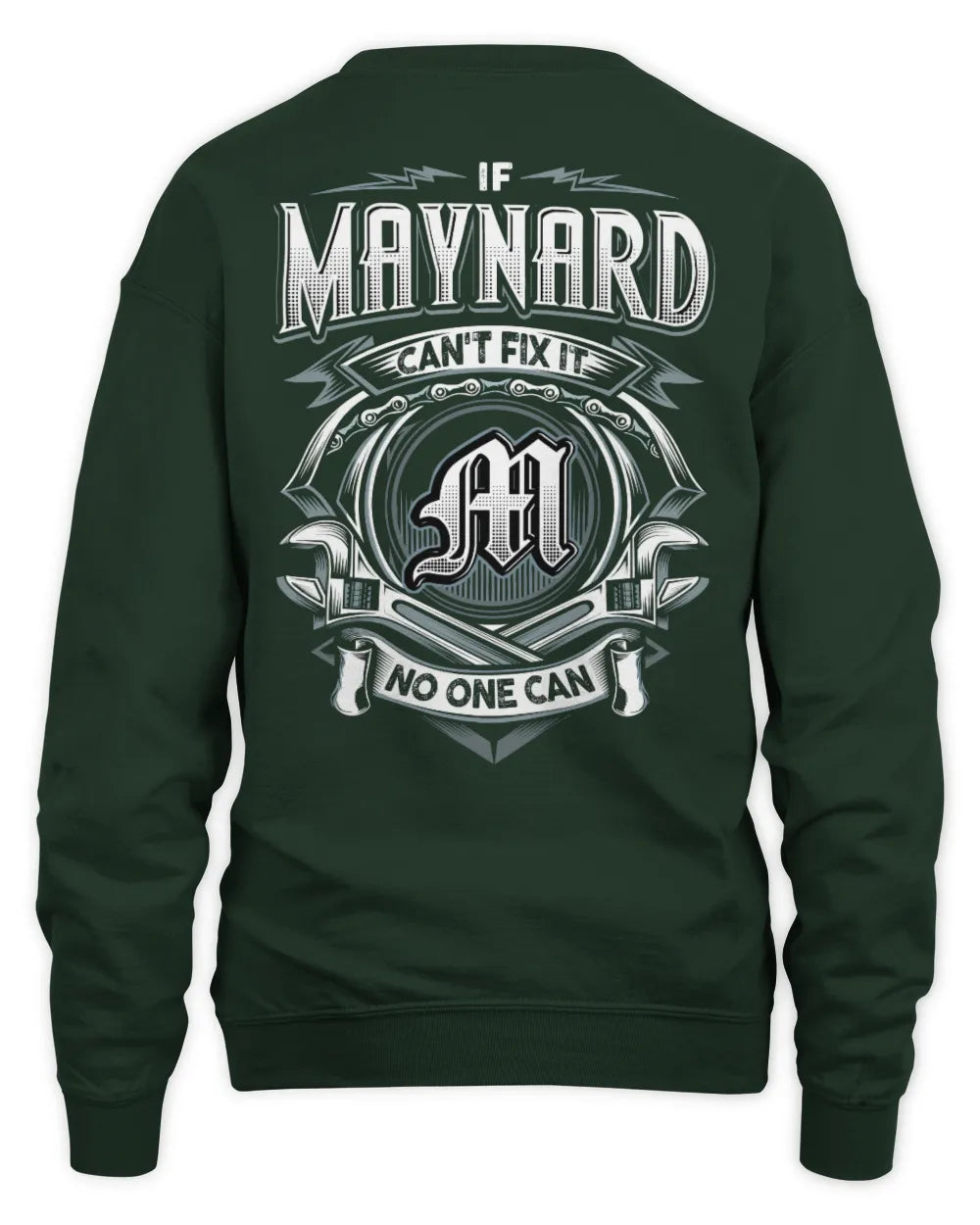 MAYNARD AP81-K4-626 - Personalized Ahmed Quote Apparel “If Ahmed Can't Fix It, No One Can” - Unisex Sweatshirt - Forest Green