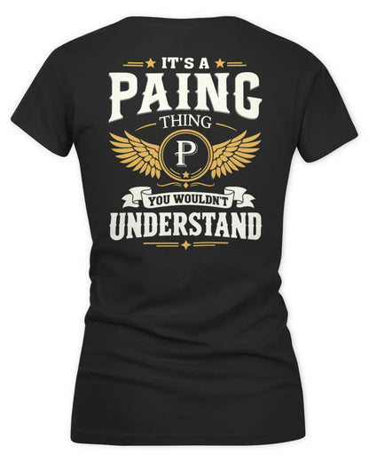 PAING KT06-M008 It’s a [NAME] Thing – You Wouldn’t Understand | Personalized Vintage T-Shirt - Women's V-Neck T-Shirt - Black